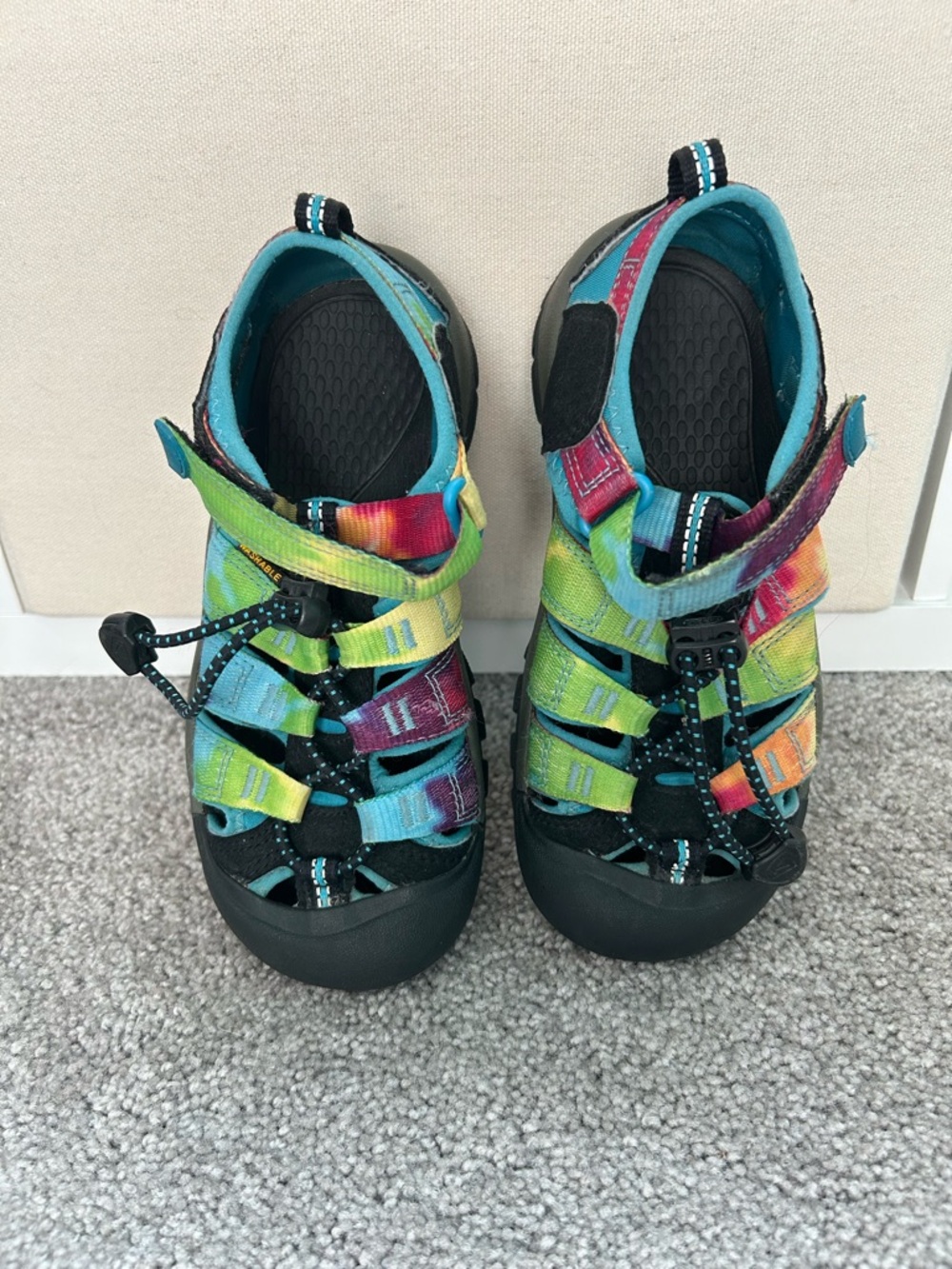 Kids’ colorful Keen waterproof Closed-Toe Sandals size 13